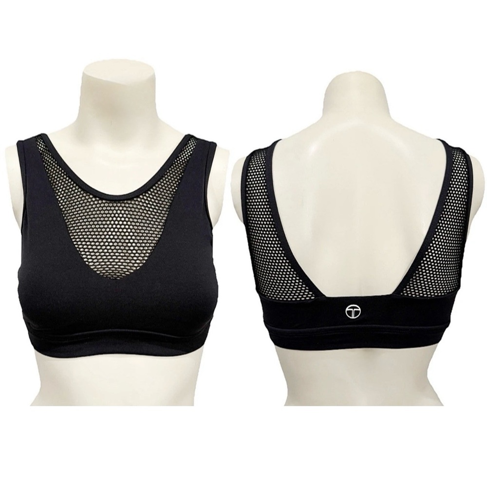 Trina Turk Recreation Mesh Sports Bra Black Size XS NWT